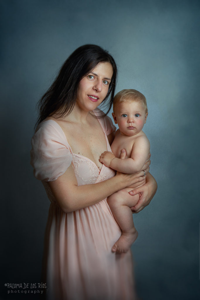 retrato madre y bebe